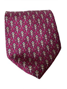 Vintage Christian Dior Monsieur Silk Patterned Necktie